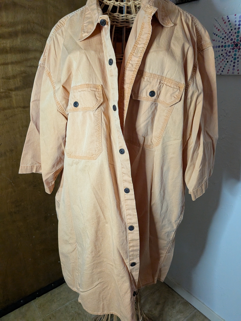 RedHead Peach Utility Shirt Jacket